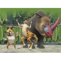 Dino Drevené kocky Zafari