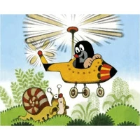 Dino Drevené obrázkové kocky Krtko a doprava 20 kocky