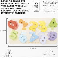 Le Toy Van Vkladacie puzzle s číslami