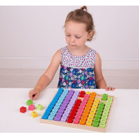 Bigjigs Toys Zásobník Drevené čísla
