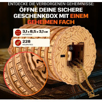 EscapeWelt Drevený hlavolam Cryptex