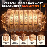 EscapeWelt Drevený hlavolam Cryptex