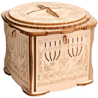 EscapeWelt 3D Drevená skladačka Secret Lock Box zložená