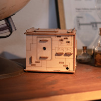 EscapeWelt 3D drevená mechanická skladačka hlavolamu Vesmírna kapsula
