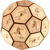 EscapeWelt 3D Drevená skladačka Quest Ball zložená