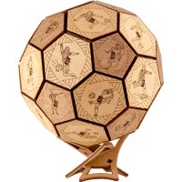 EscapeWelt 3D Drevená skladačka Quest Ball zložená