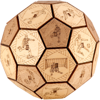 EscapeWelt 3D Drevená skladačka Quest Ball zložená