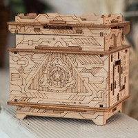 EscapeWelt 3D drevená mechanická skladačka hlavolamu Orbitálna schránka