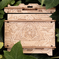 EscapeWelt 3D drevená mechanická skladačka hlavolamu Orbitálna schránka