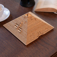 EscapeWelt 3D drevená mechanická skladačka hlavolamu Pyramída
