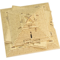 EscapeWelt 3D drevená mechanická skladačka hlavolamu Pyramída