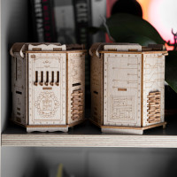EscapeWelt 3D drevená mechanická skladačka hlavolamu Fort Knox Pro