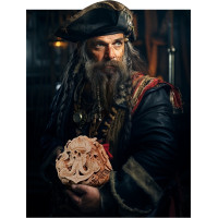 EscapeWelt 3D drevený hlavolam "Blackbeard&#39;s Compass
