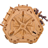 EscapeWelt 3D drevený hlavolam "Blackbeard&#39;s Compass