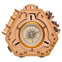 EscapeWelt 3D drevený hlavolam "Blackbeard&#39;s Compass