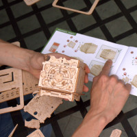 EscapeWelt 3D drevená mechanická skladačka hlavolamu Orbitálna schránka