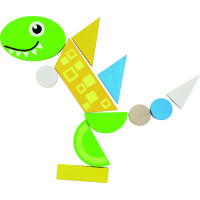 Detoa Magnetické puzzle DINO