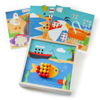 Bigjigs Toys Drevená mozaika Pláž