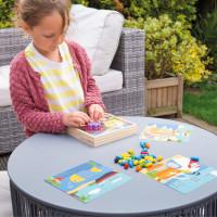 Bigjigs Toys Drevená mozaika Pláž