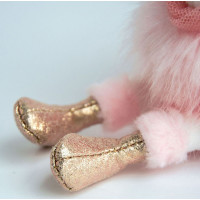Doudou Histoire d´Ours Plyšová kľúčenka ružová labuť 12 cm