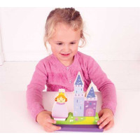 Bigjigs Toys Magnetické vertikálne puzzle zámok