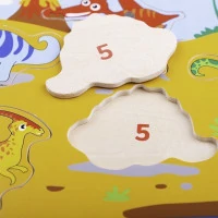 Bigjigs Toys Drevené chytanie dinosaurov