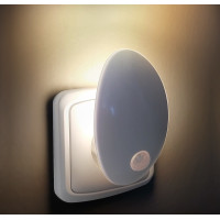 Solight nočné LED svetielko s pohybovým a svetelným sensorom 0,7W, 3000K, 230V