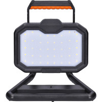 Solight LED reflektor 20W, prenosný, nabíjací, 2000lm, oranžovo-čierny