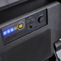 Solight LED reflektor 20W, prenosný, nabíjací, 2000lm, oranžovo-čierny