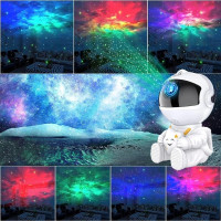 Nočná LED lampička/projektor s diaľkovým ovládačom UNIVERSE - biela