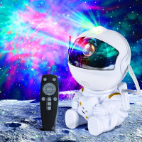 Nočná LED lampička/projektor s diaľkovým ovládačom UNIVERSE - biela
