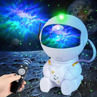 Nočná LED lampička/projektor s diaľkovým ovládačom UNIVERSE - biela