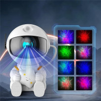 Nočná LED lampička/projektor s diaľkovým ovládačom UNIVERSE - biela