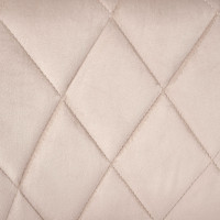 Barová stolička CYDRO VELVET - béžová/čierna