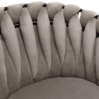 Jedálenské kresielko ASTON Velvet - toupe