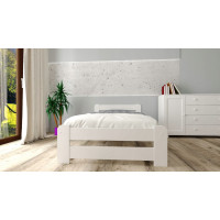 Detská posteľ z masívu borovice EURO - 200x90 cm - biela