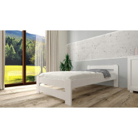 Detská posteľ z masívu borovice EURO - 200x90 cm - biela