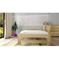 Detská posteľ z masívu borovice EURO - 200x90 cm - prírodná