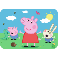 TREFL Drevené puzzle Prasiatko Peppa: Zoznámte sa s roztomilou Peppou 24 dielikov