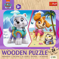 TREFL Drevené puzzle Tlapková patrola: Dievčenská hliadka 24 dielikov