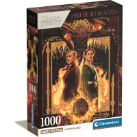 CLEMENTONI Puzzle Hra o tróny: Rod Draka 1000 dielikov