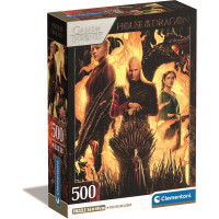 CLEMENTONI Puzzle Hra o tróny: Rod Draka 500 dielikov
