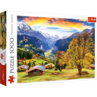 TREFL Puzzle Malebná alpská dedinka 1000 dielikov