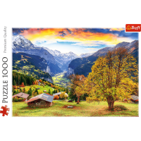 TREFL Puzzle Malebná alpská dedinka 1000 dielikov
