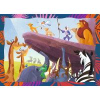 TREFL Puzzle Odvážny Leví kráľ 4v1 (35,48,54,70 dielikov)