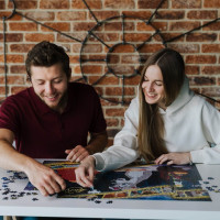 TREFL Puzzle Premium Plus Iconic Moments: Lady a Tramp 1000 dielikov