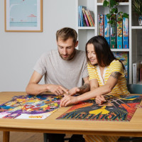 TREFL Puzzle Premium Plus X-men: Tím 1000 dielikov