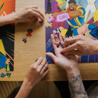TREFL Puzzle Premium Plus X-men: Tím 1000 dielikov