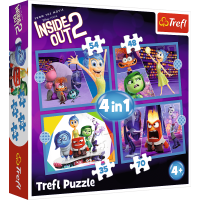 TREFL Puzzle V hlave 2: Emócie vládnu 4v1 (35,48,54,70 dielikov)