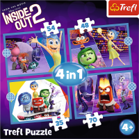 TREFL Puzzle V hlave 2: Emócie vládnu 4v1 (35,48,54,70 dielikov)